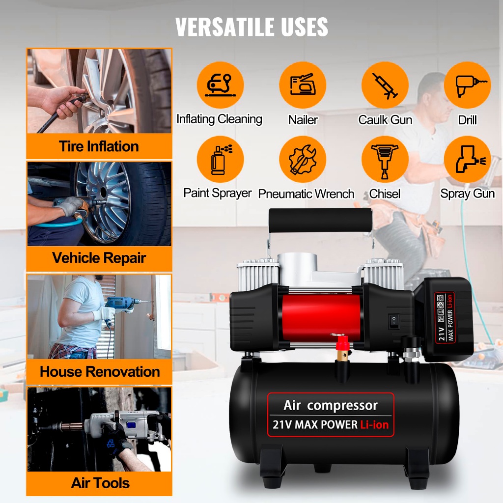 Jual EFFORT Kompresor angin listrik 40L/min Alat Tekanan Udara Mesin ...