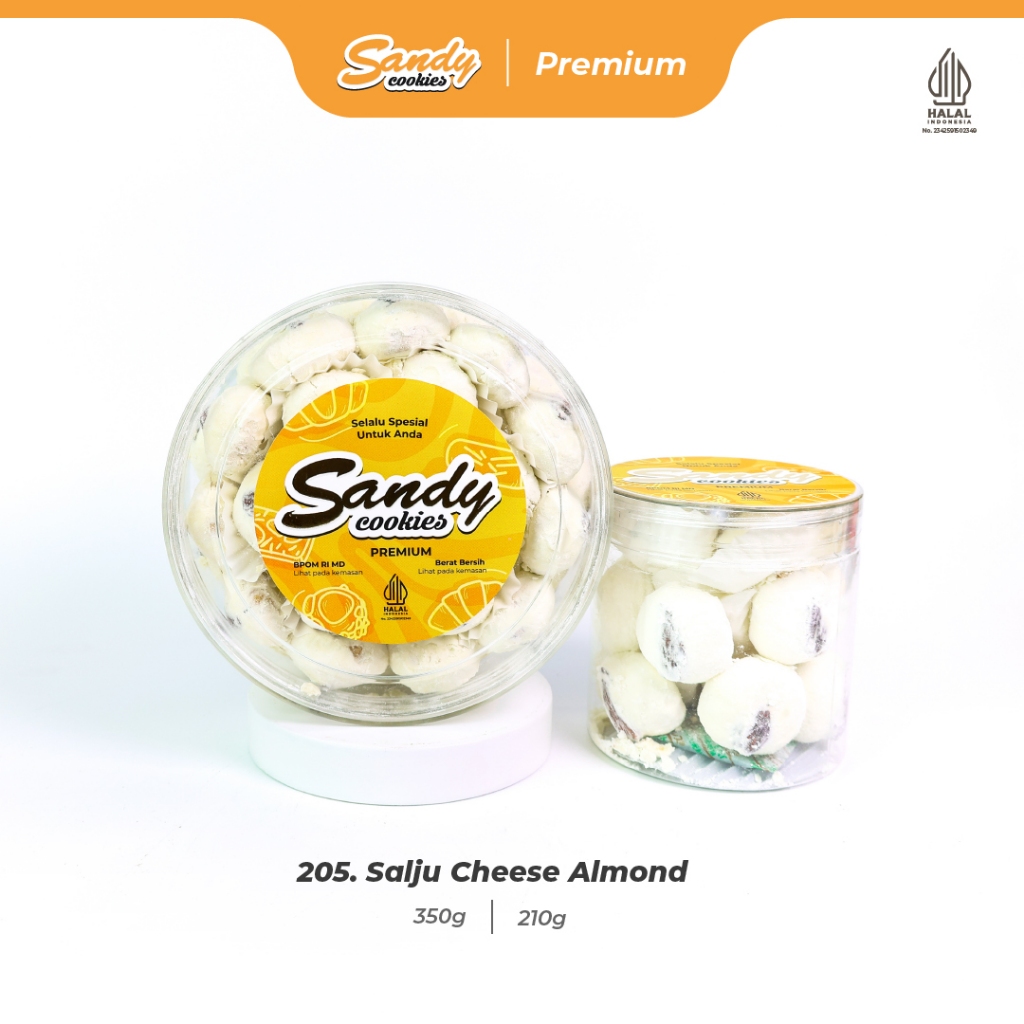 Jual 205. Salju Cheese Almond - Kue Kering Sandy Cookies Premium ...