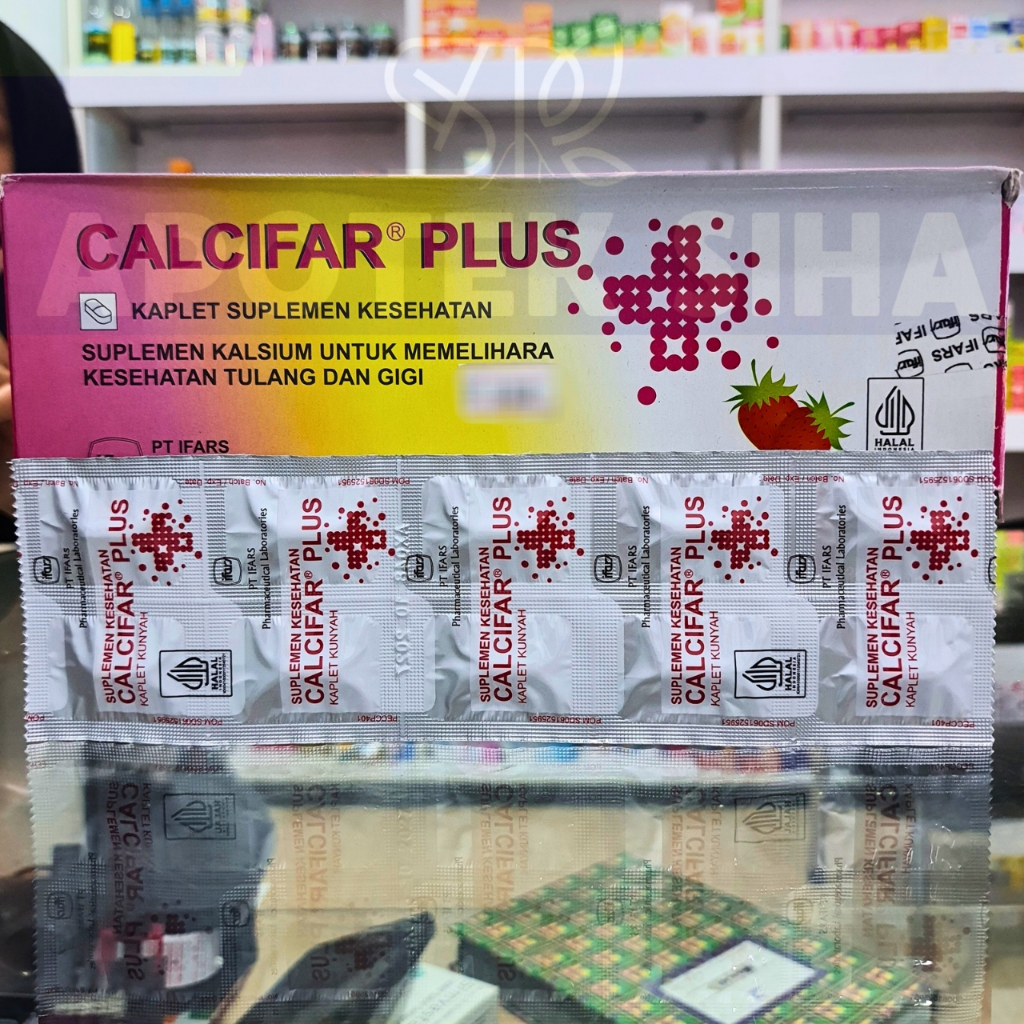 Jual CALCIFAR | CALCIFAR PLUS 10 KAPLET | SUPLEMEN KALSIUM | Shopee ...