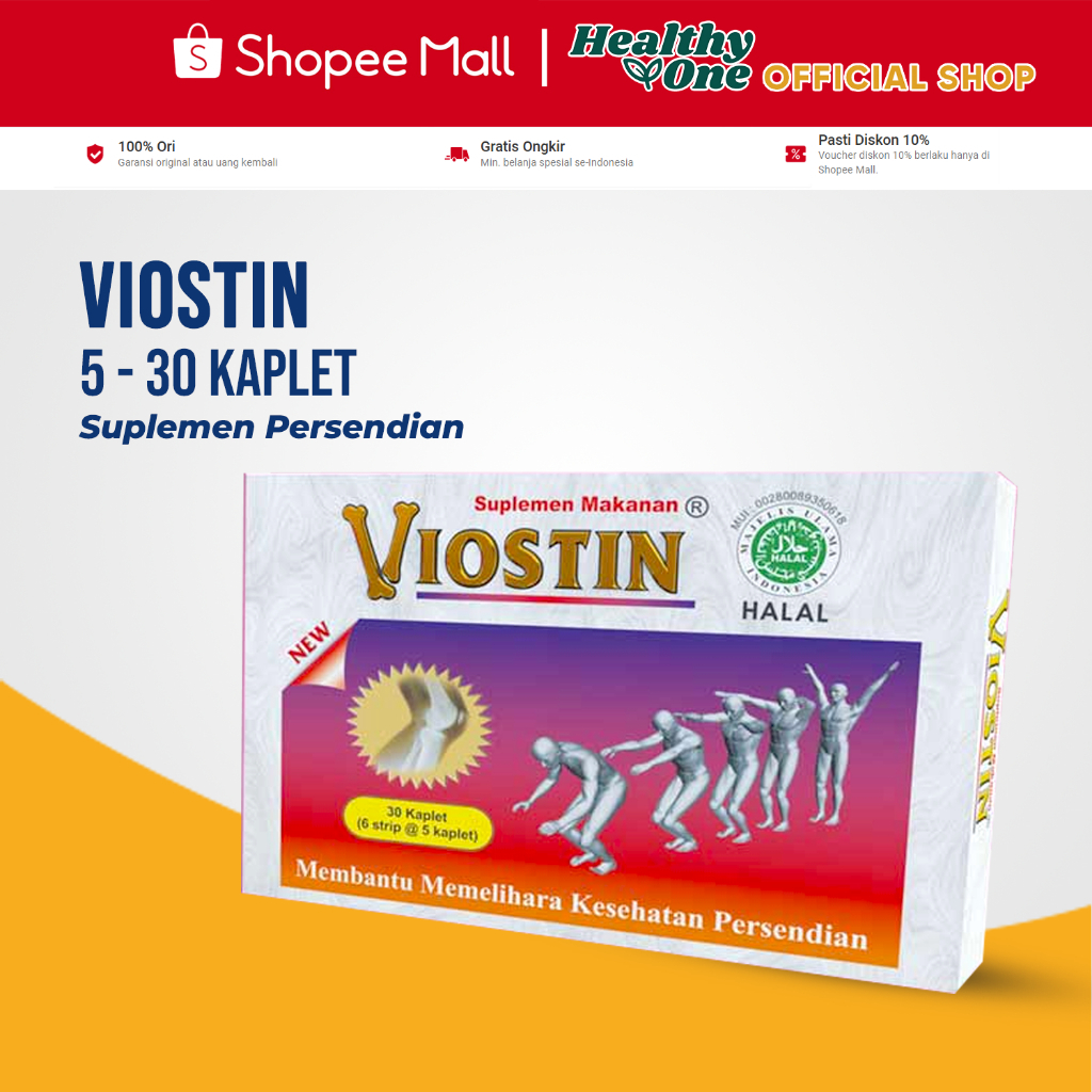 Jual Viostin Suplemen Sendi - Varian 5 Kaplet & 30 Kaplet / Viostin ...