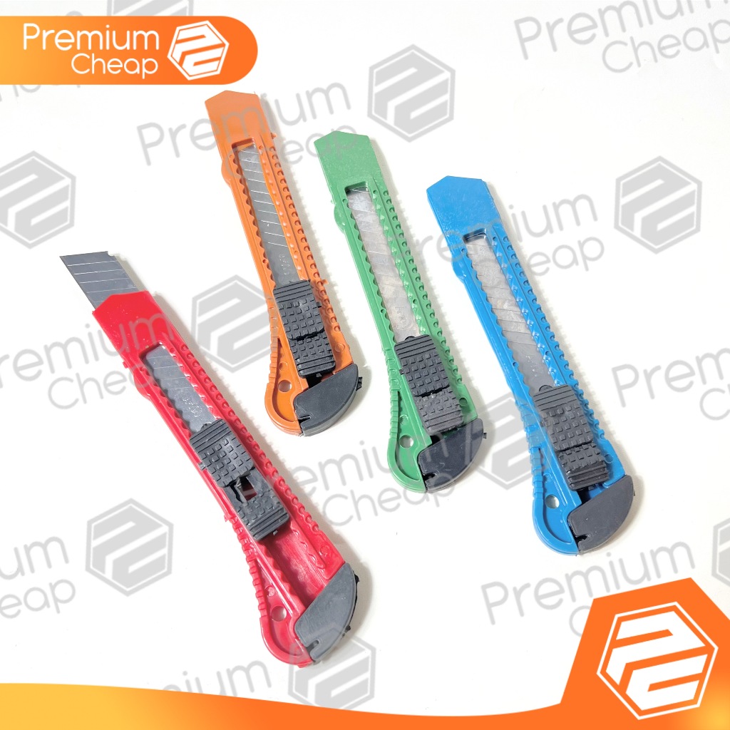 Jual [12 PCS] Cutter Renceng Besar Murah Plastik Doff | Shopee Indonesia