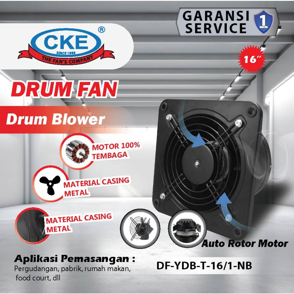 Jual Exhaust Fan Drum Blower 16 Inch Kipas Booster Duct Fan External ...