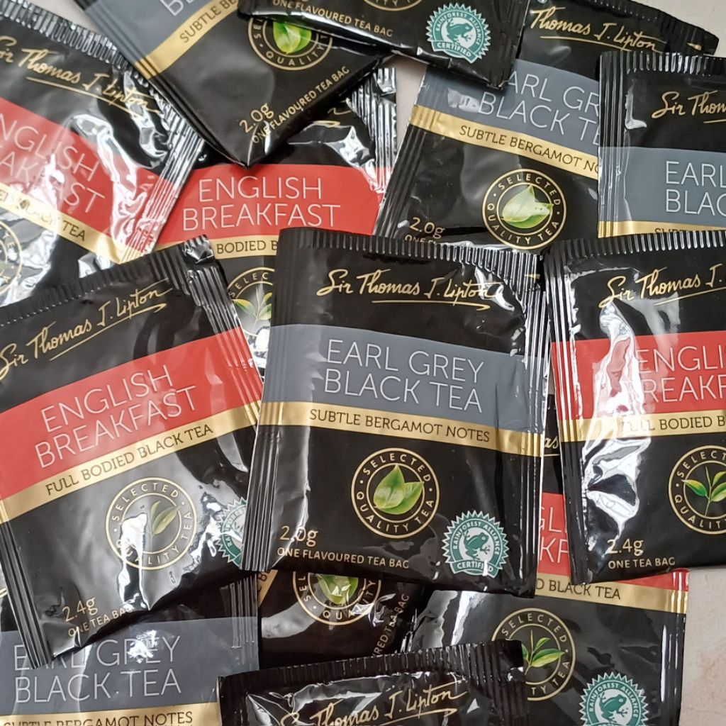 Jual Sir Thomas J Lipton Earl Grey Black Tea English Breakfast Teh ...