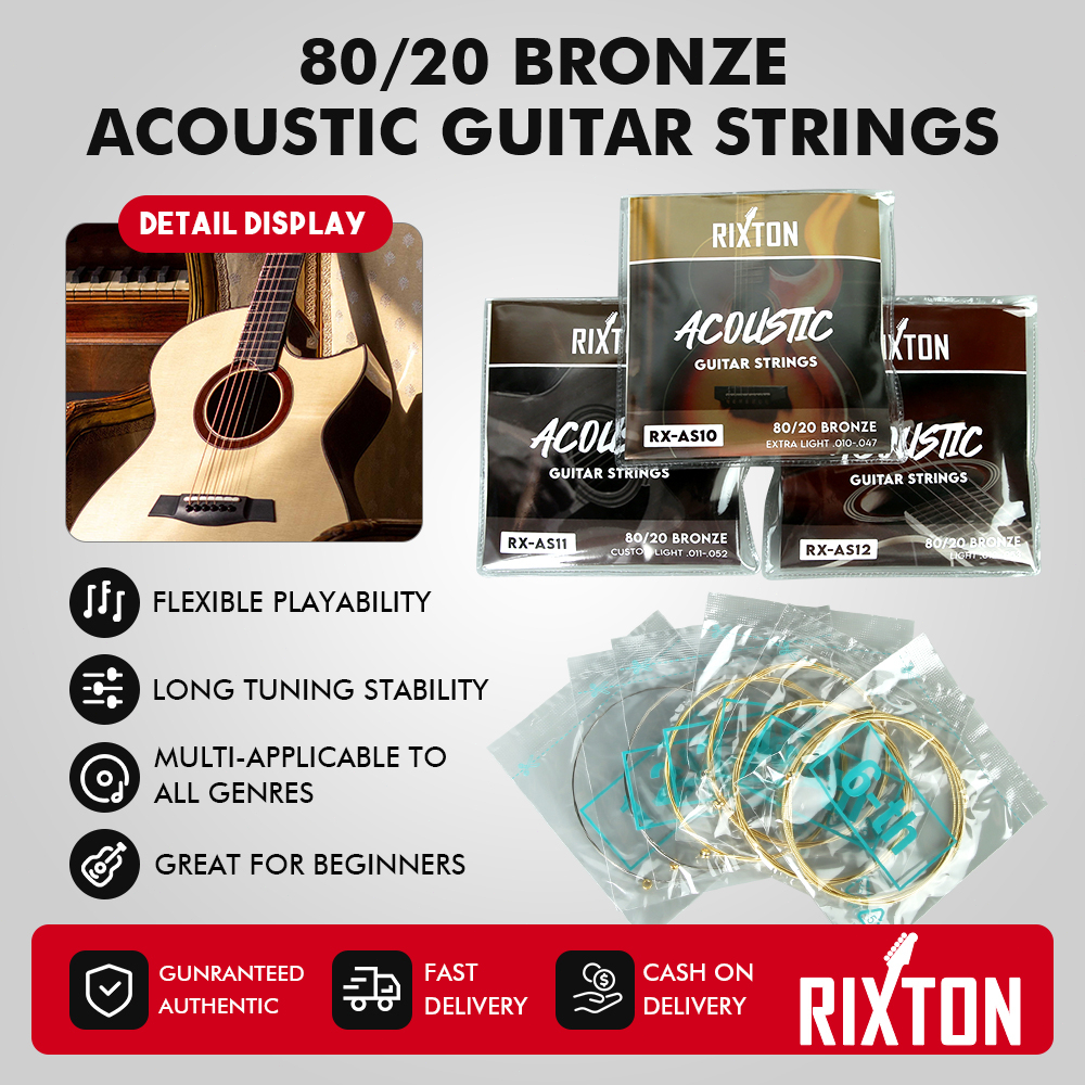 Jual RIXTON Original Acoustic Guitar String AS10/11/12 RX-BC10 Yamaha ...