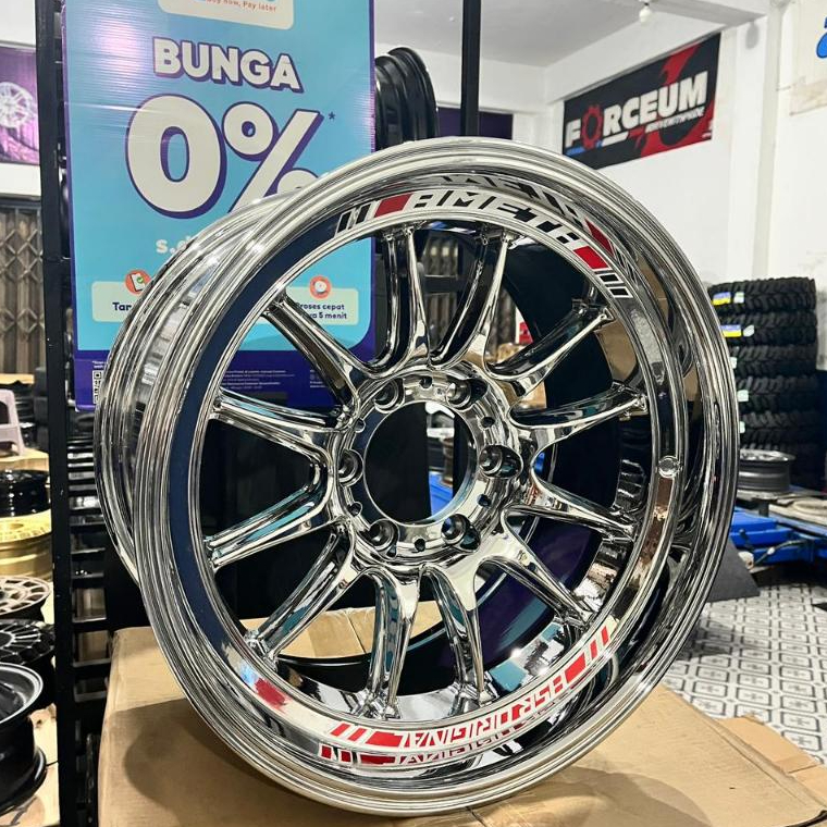 Jual VELG HSR AMETH R18 BLACK CHROME MOBIL PAJERO FORTUNER HILUX TRITON ...