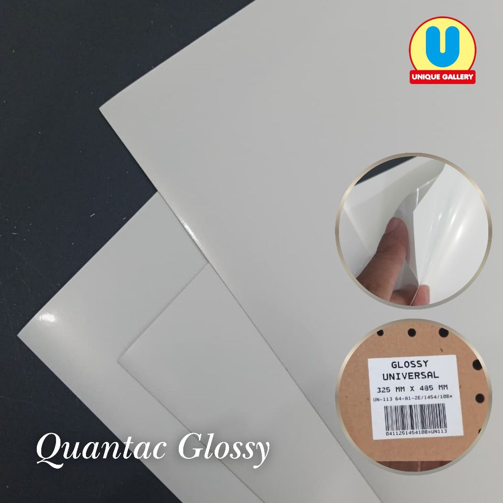 Jual STICKER VYNIL QUANTAC A3+ (GLOSSY, TRANSPARANT, MATTE) | Shopee ...