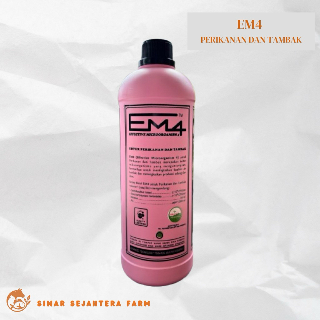 Jual EM4 Perikanan Original 1L – Probiotik Kolam Ikan & Tambak | Shopee ...