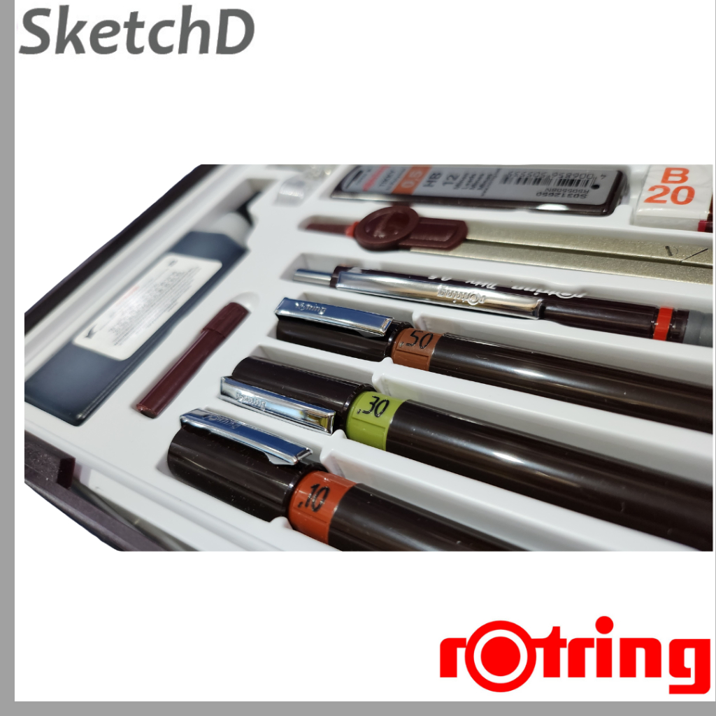 Jual Isograph set 01 . 03 . 05 Drawing pen Rotring college set pensil ...