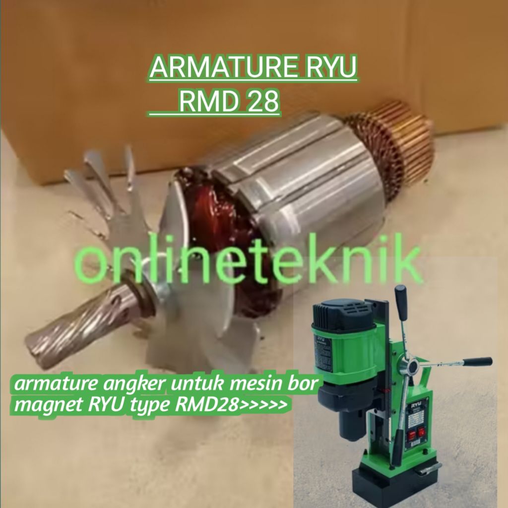Jual ARMATURE RMD28 UNTUK MESIN BOR MAGNET RYU TYPE RMD28 | Shopee ...
