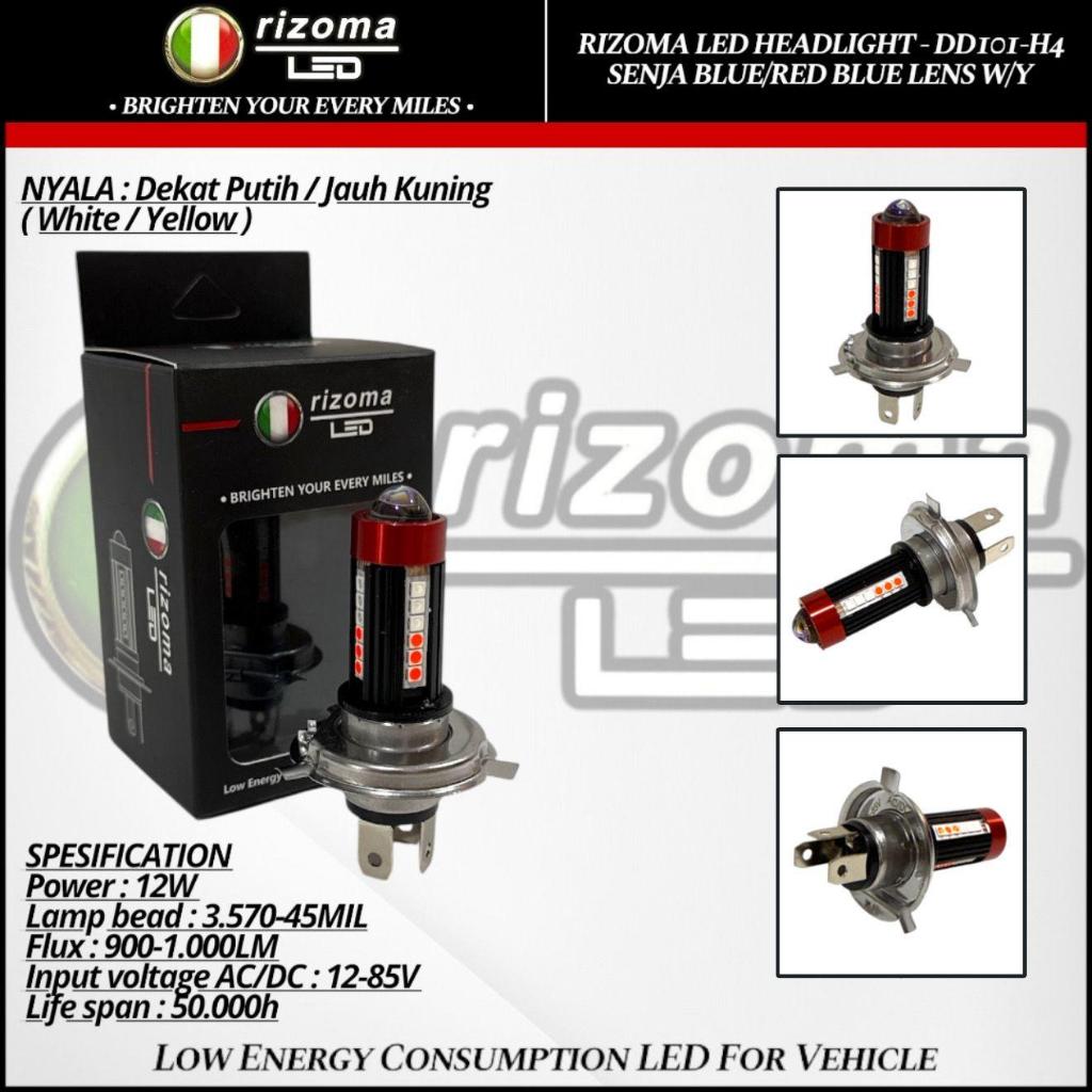 Jual Lampu Depan Motor Rizoma Bohlam Depan H4 H6 Laser Code DD101 ...