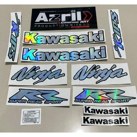 Jual Striping Ninja RR New List kawasaki Ninja New RR Cutting Hologram ...