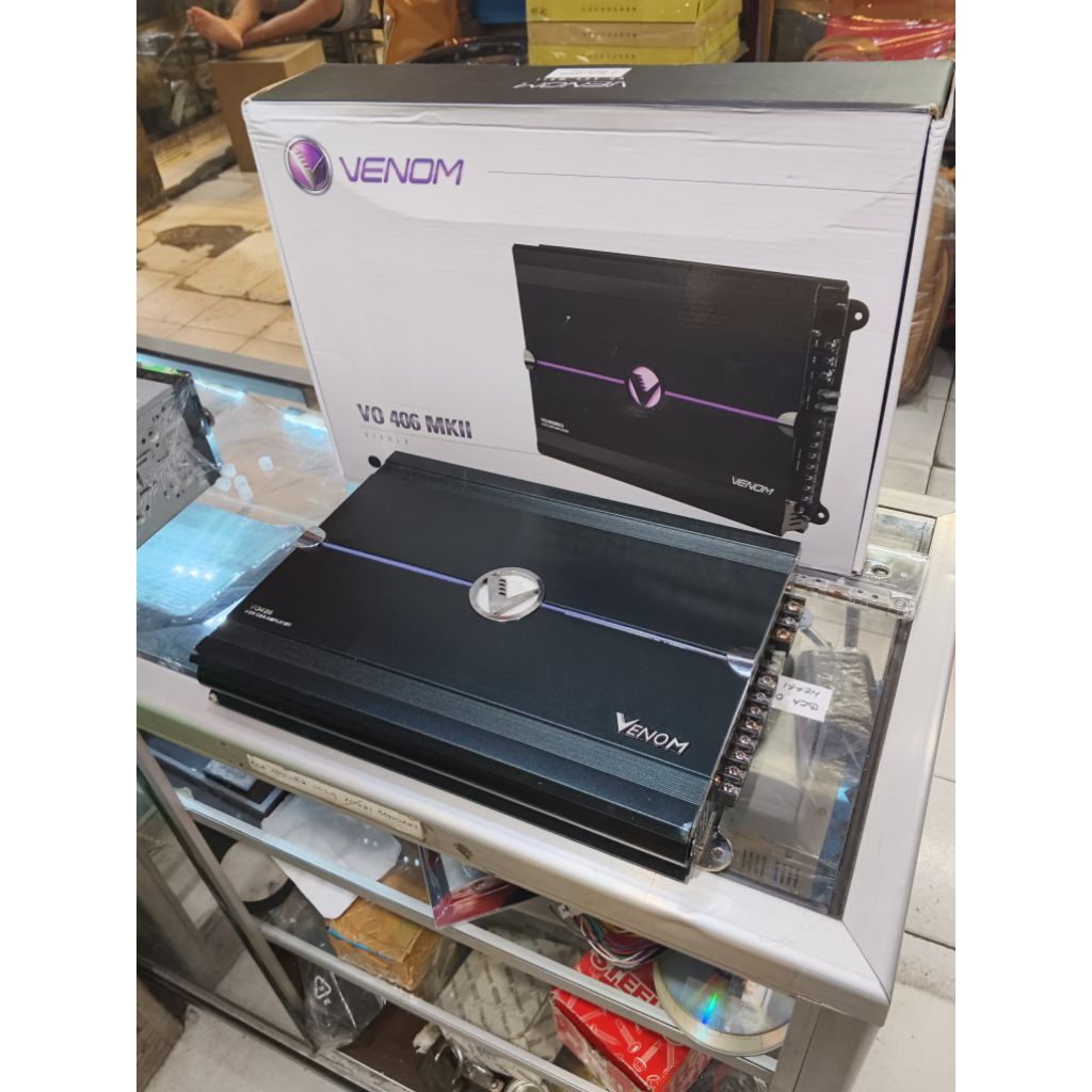 Jual power amplifier venom VO406MKII power audio mobil | Shopee Indonesia