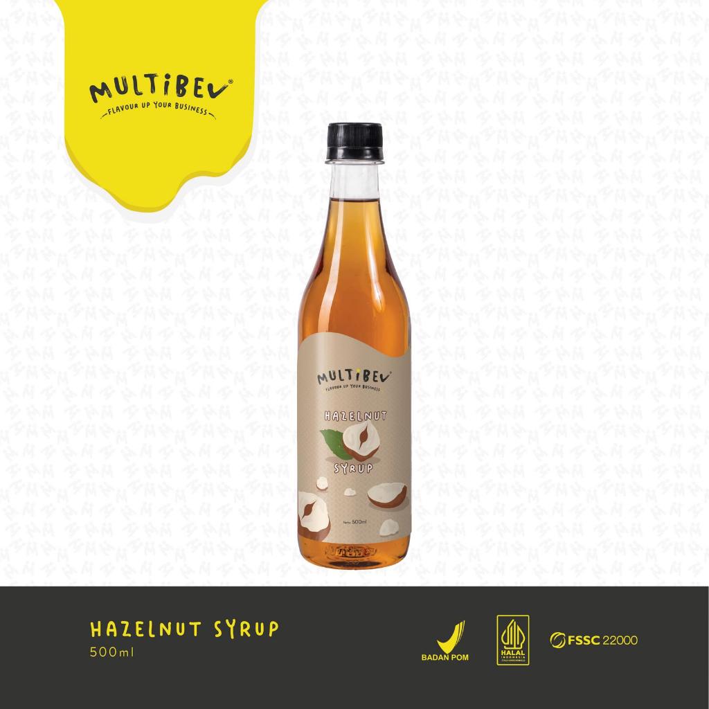 Jual MULTIBEV - HAZELNUT SYRUP 500ml | Shopee Indonesia