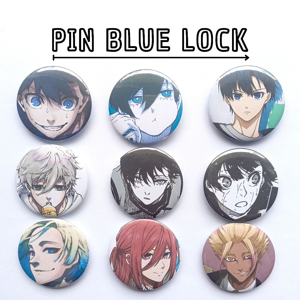 Jual PIN BUTTON ANIME-MANGA BLUE LOCK |HARGA 1 PCS|4CM | Shopee Indonesia
