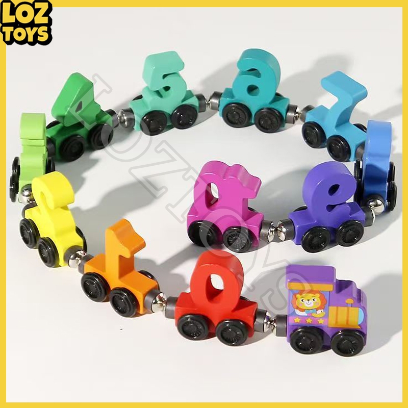 Jual LOZTOYS Mainan Magnet Nomor Kereta Api | Mainan Edukasi Kereta Api ...
