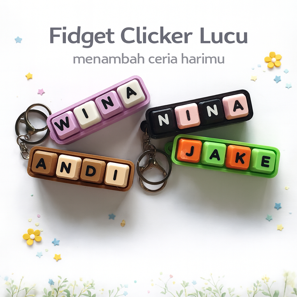 Jual Keychain Keyboard Custom | Mechanical Switch Fidget Keycaps ...