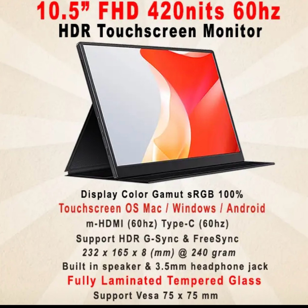 Jual Portable Monitor Beex 10.5