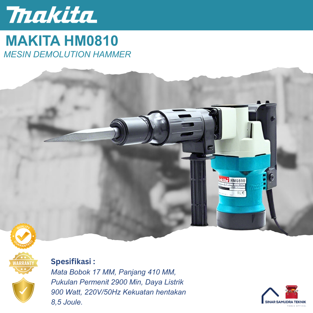 Jual Makita HM0810T / HM 0810 T Mesin Demolition Hammer (BOX Plastik ...