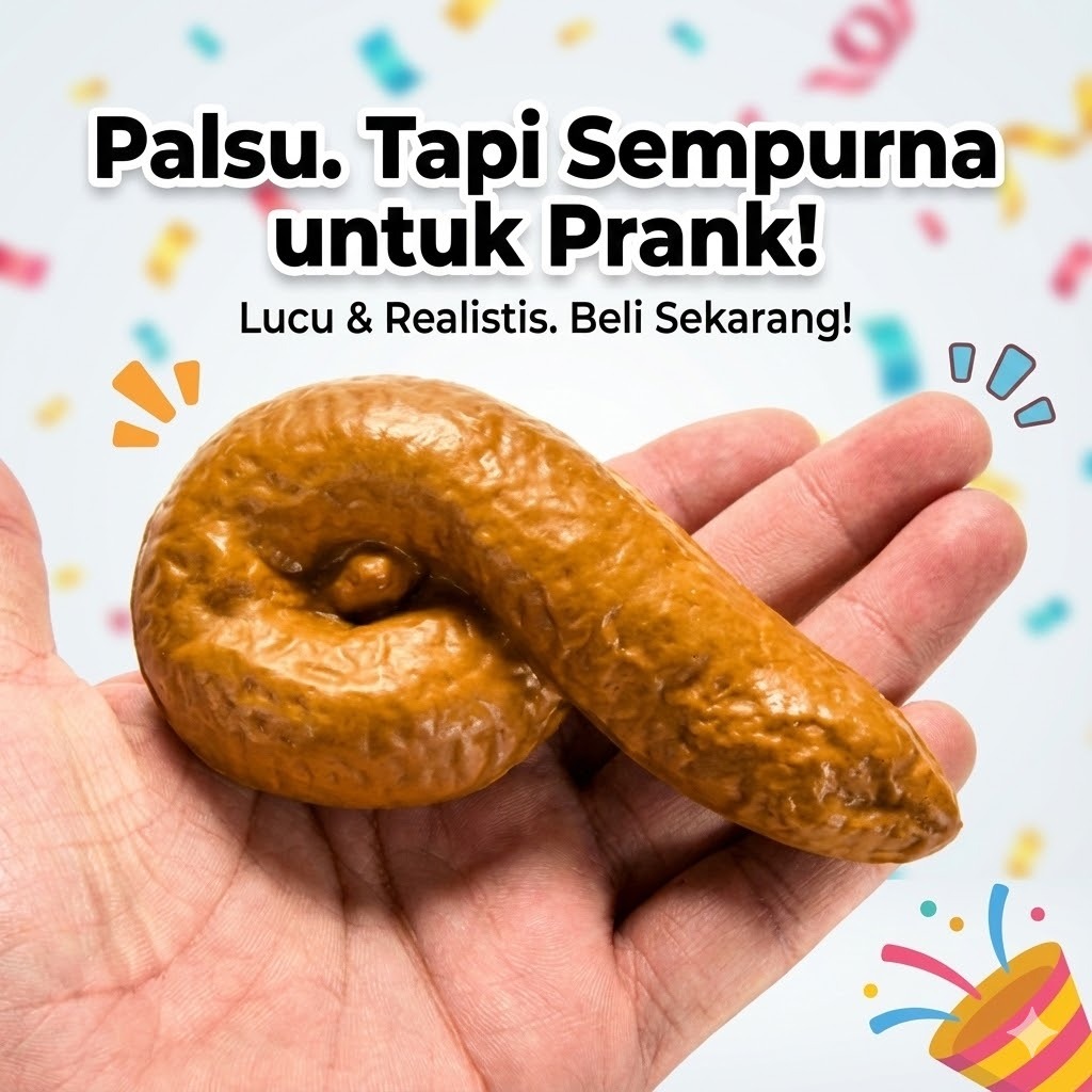 Jual Mainan Gag Prank Squishy Eek Palsu Poop Poo Pup Toy Tahi Tai ...