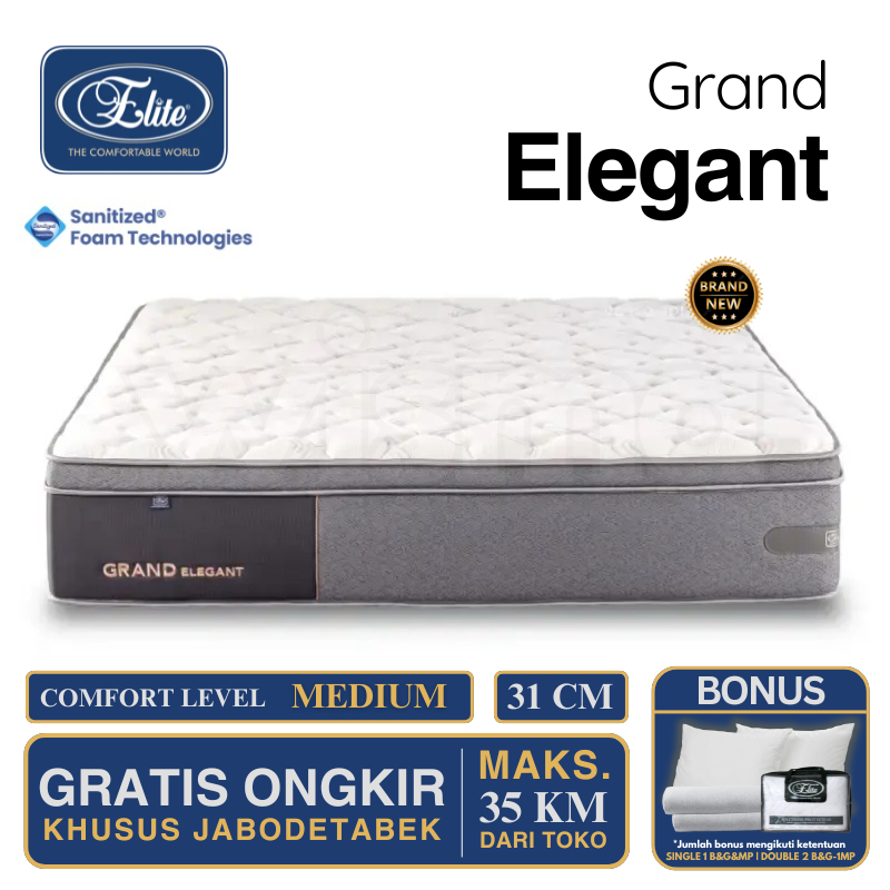 Jual Kasur Springbed Elite Grand Elegant Pocket Spring (New Edition ...