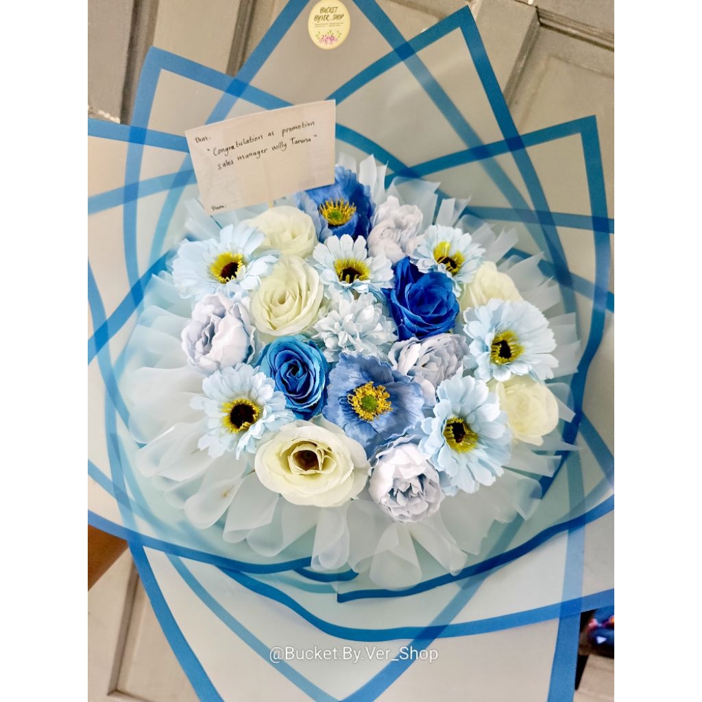 Jual ROUND BOUQUET / TUMBELINA BOUQEUT / BUCKET VALENTINE / BUCKET ...
