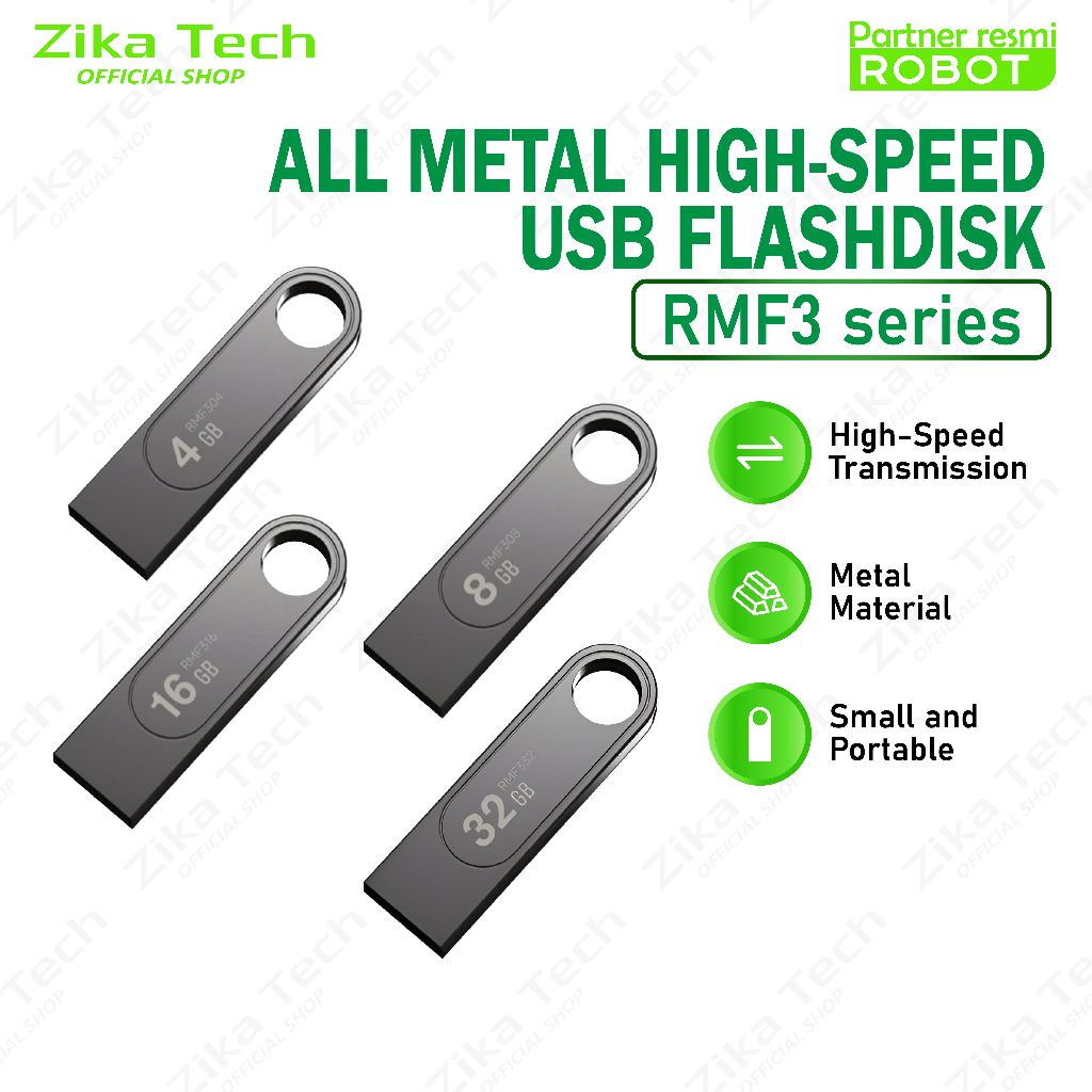 Jual Flashdrive ROBOT RMF304 / RMF308 / RMF316 / RMF332 Flashdisk 4GB ...