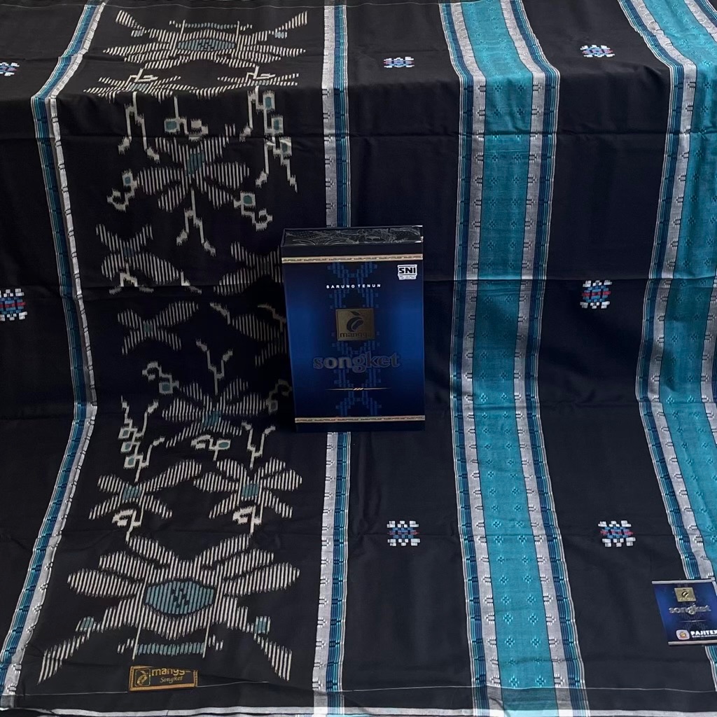 Sarung Mangga Songket Tumpal Kembang Motif Timbul Katun Rayon Premium Dewasa