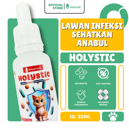 Holycatlabs Obat Antibiotik Kucing dan Anjing Anti Infeksi Virus Bakteri
