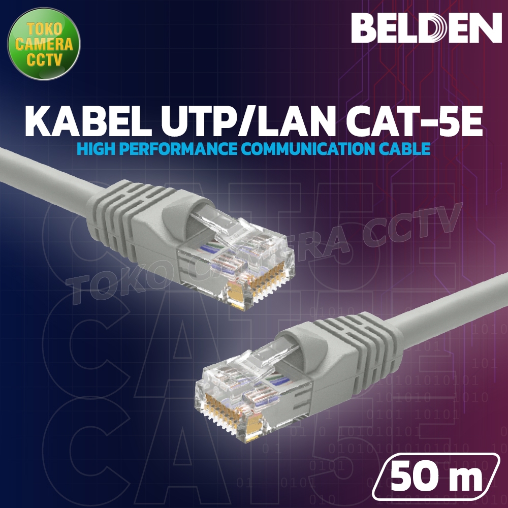 Jual KABEL LAN BELDEN CAT 5E 50m 50 METER | Shopee Indonesia