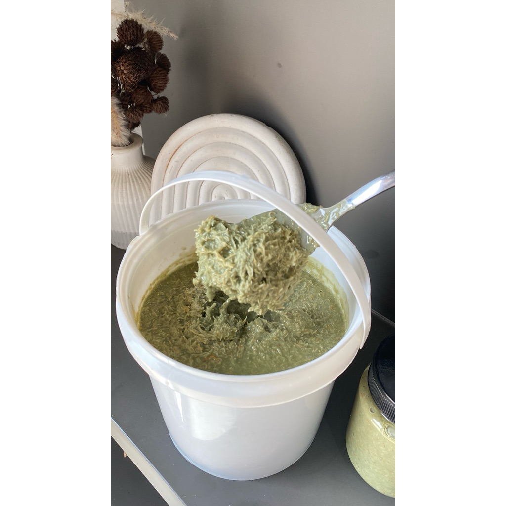 Jual 800gr kemasan ember kunafa pistachio spread selai untuk cemilan ...