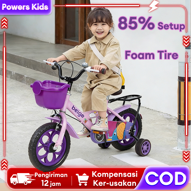 Jual Pink Girls Sepeda Anakdengan Roda Latihan - Hadiah Liburan untuk ...