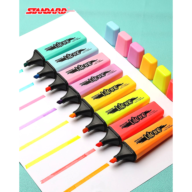 Standard - Lite Me Square  Neon ( Highlighter / Text Marker / Penanda Warna ) (3)