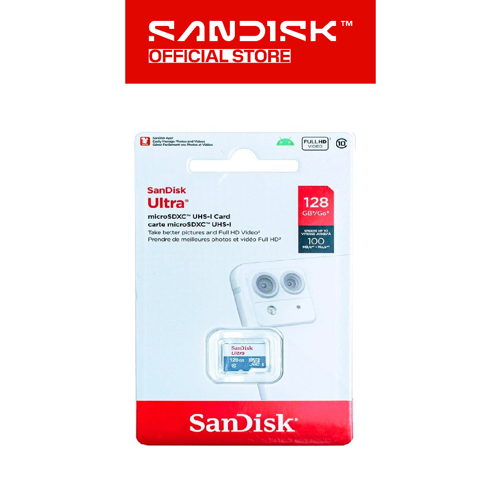 SANDISK microSDXC Ultra 128GB UHS-I Class 10 (Up to 100MB/s) - QUNR (3)