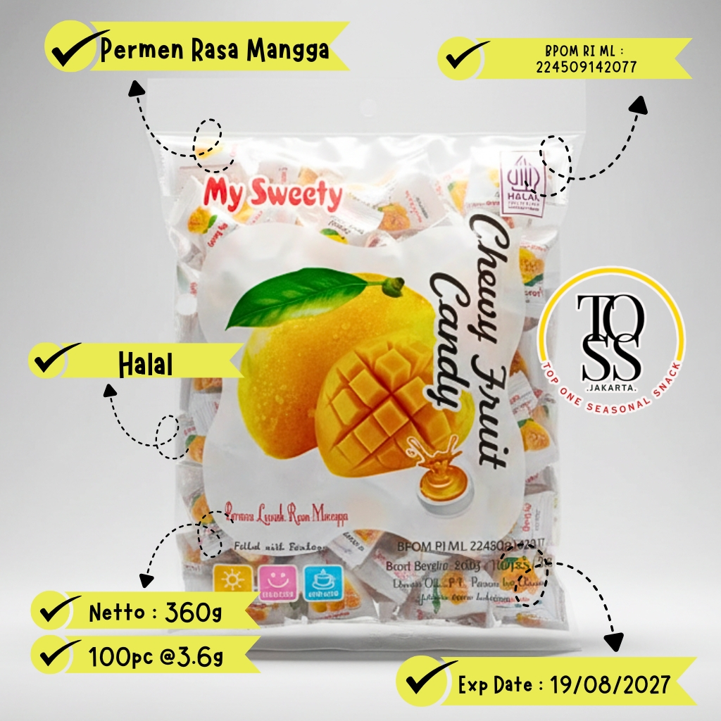 Jual My Sweety Permen Buah Aneka Rasa – Chewy Fruit Candy Halal, Kenyal ...