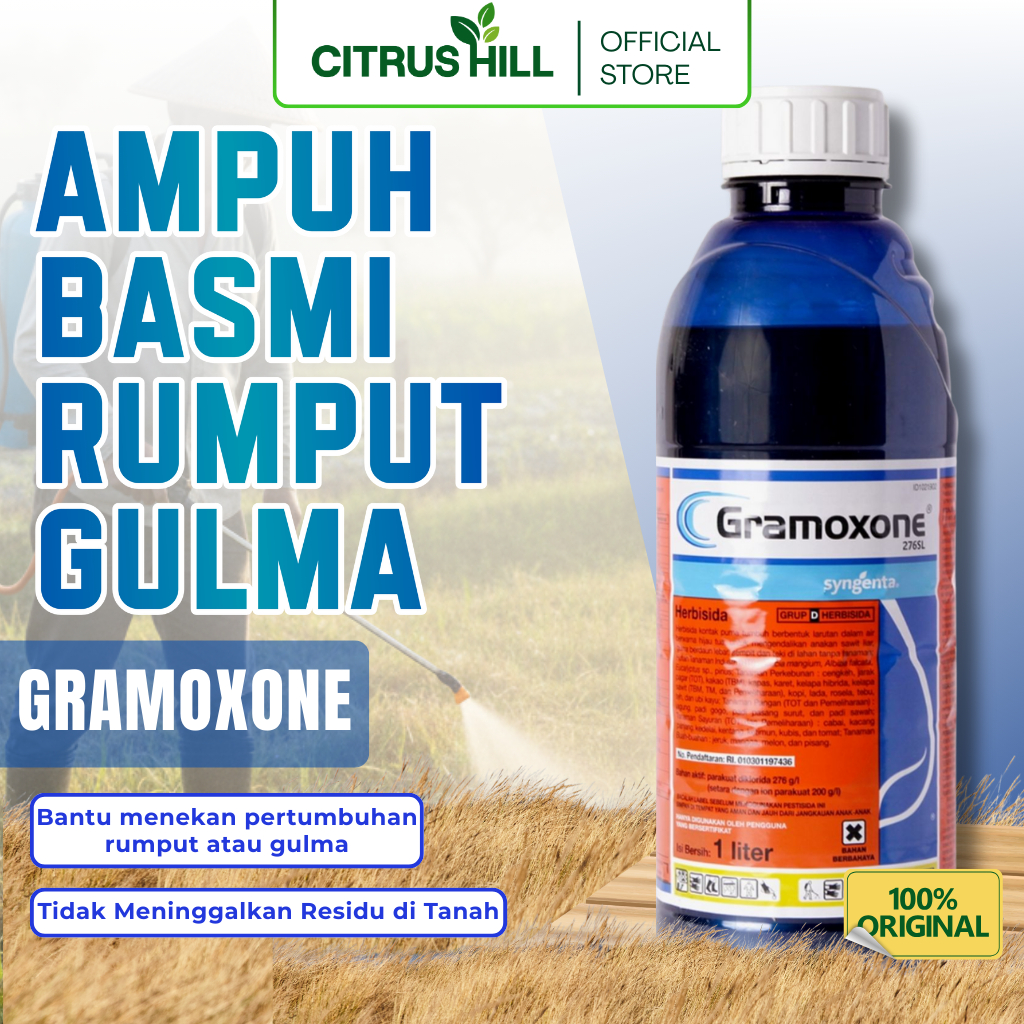 Jual CitrusHill GRAMOXONE 276SL HERBISIDA RACUN PEMBASMI RUMPUT & GULMA ...