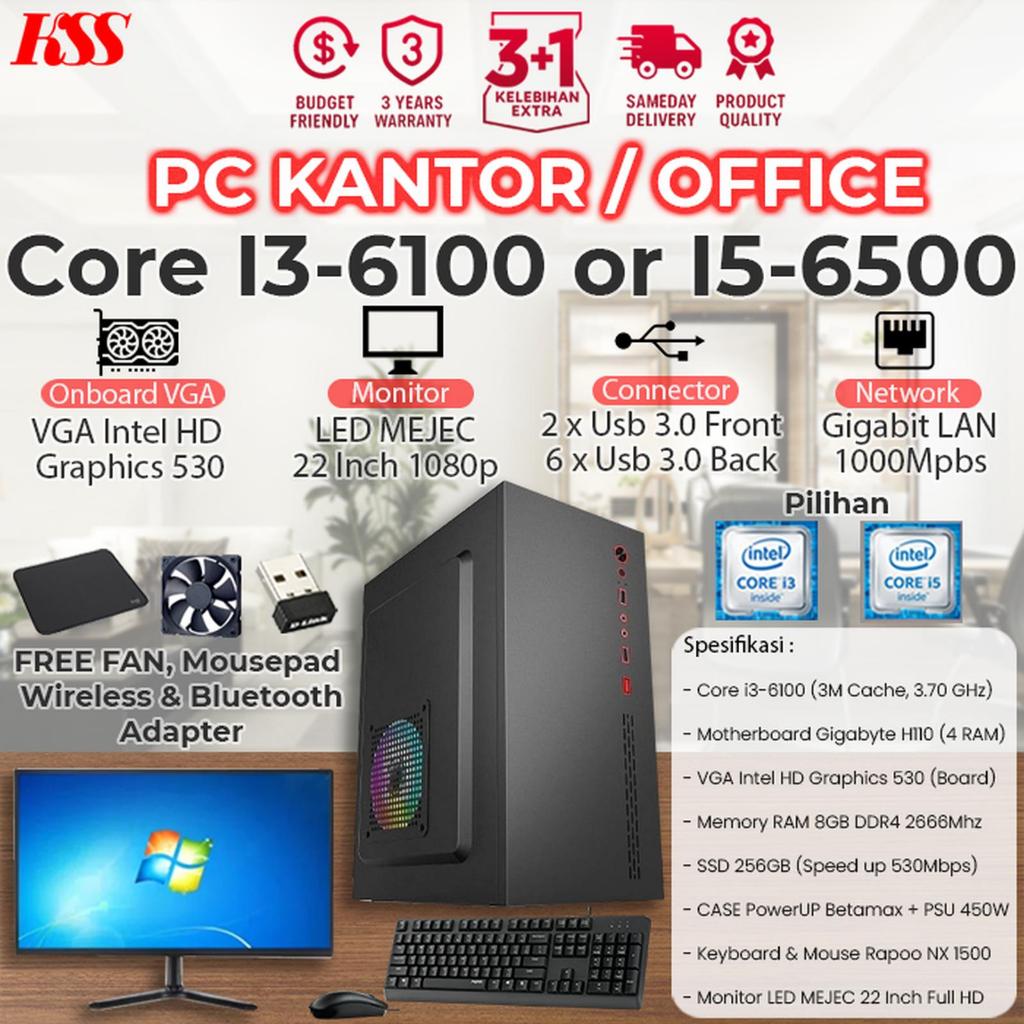 Jual [Baru] Komputer Core i3-6100 / i5-6500 DDR4 + Gigabyte H110 ...