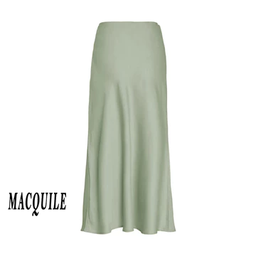 Sam Obisanya Skirt Satin Skirt Maxi Rok Satin