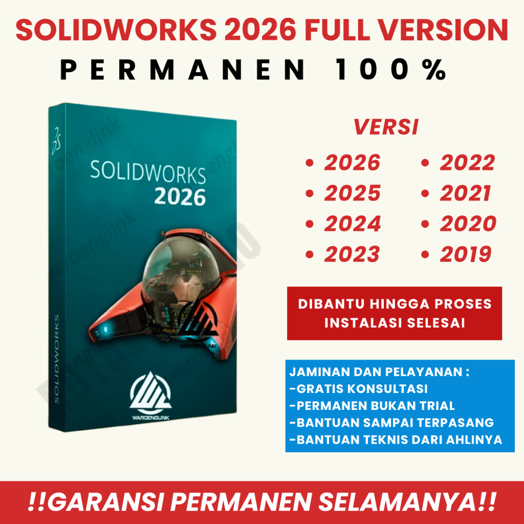 Jual Solidworks 2026 Solidwork terbaru | Video Install | Windows | Full ...