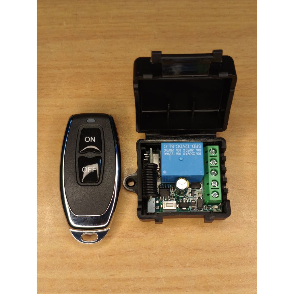 Jual Modul Kontrol Relay Receiver 1ch 433MHz DC 12V 10A Remote Control ...