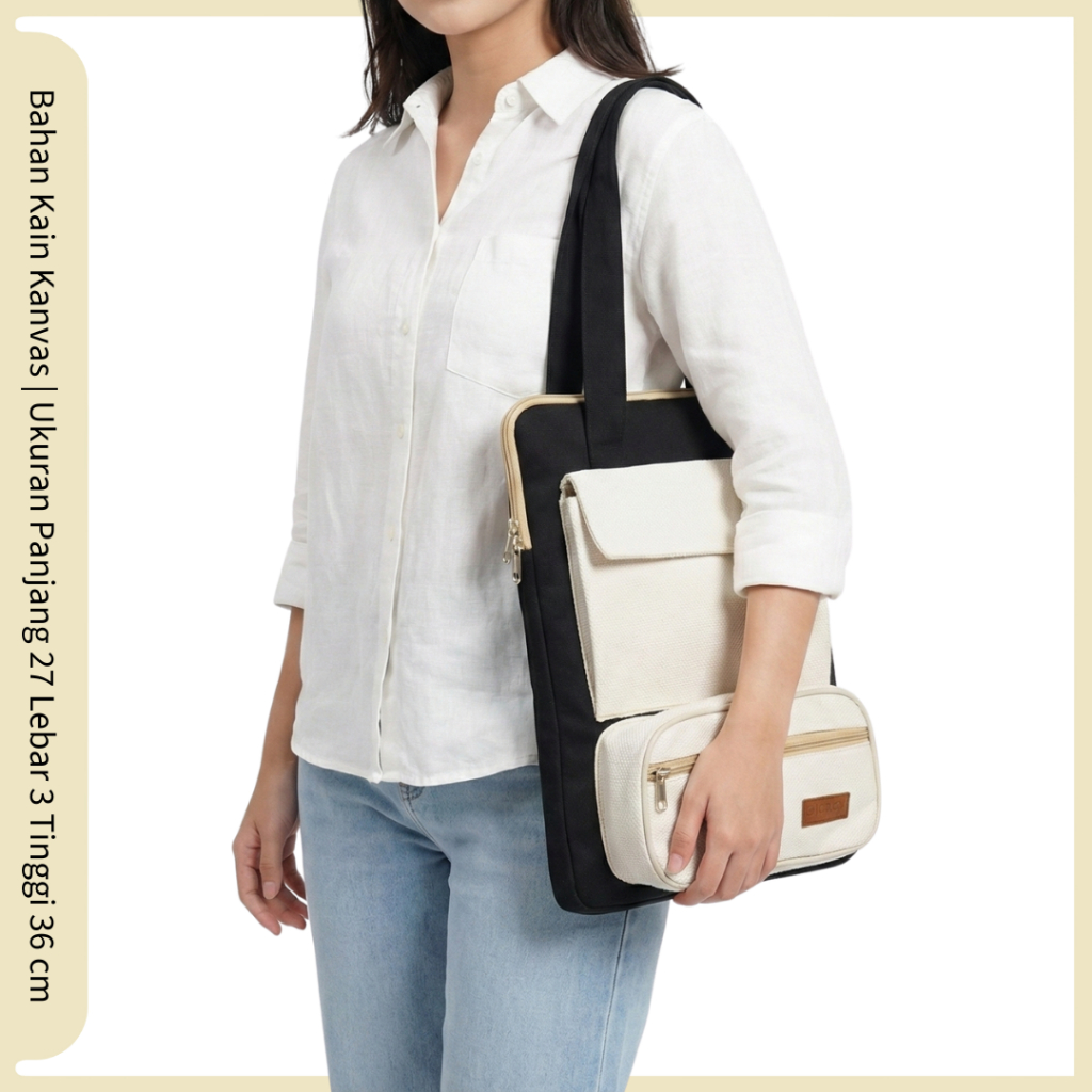 Jual Tas Laptop Kanvas Premium 14 inch Sleeve Case Notebook Macbook ...