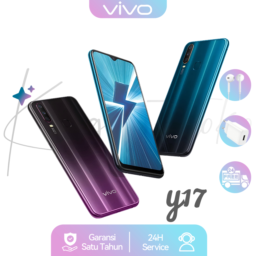 HP VIVO Y17 RAM 8 ROM 256GB Smartphone 4G LET 6.35 Inches Dual SIM Garansi 1 Tahun