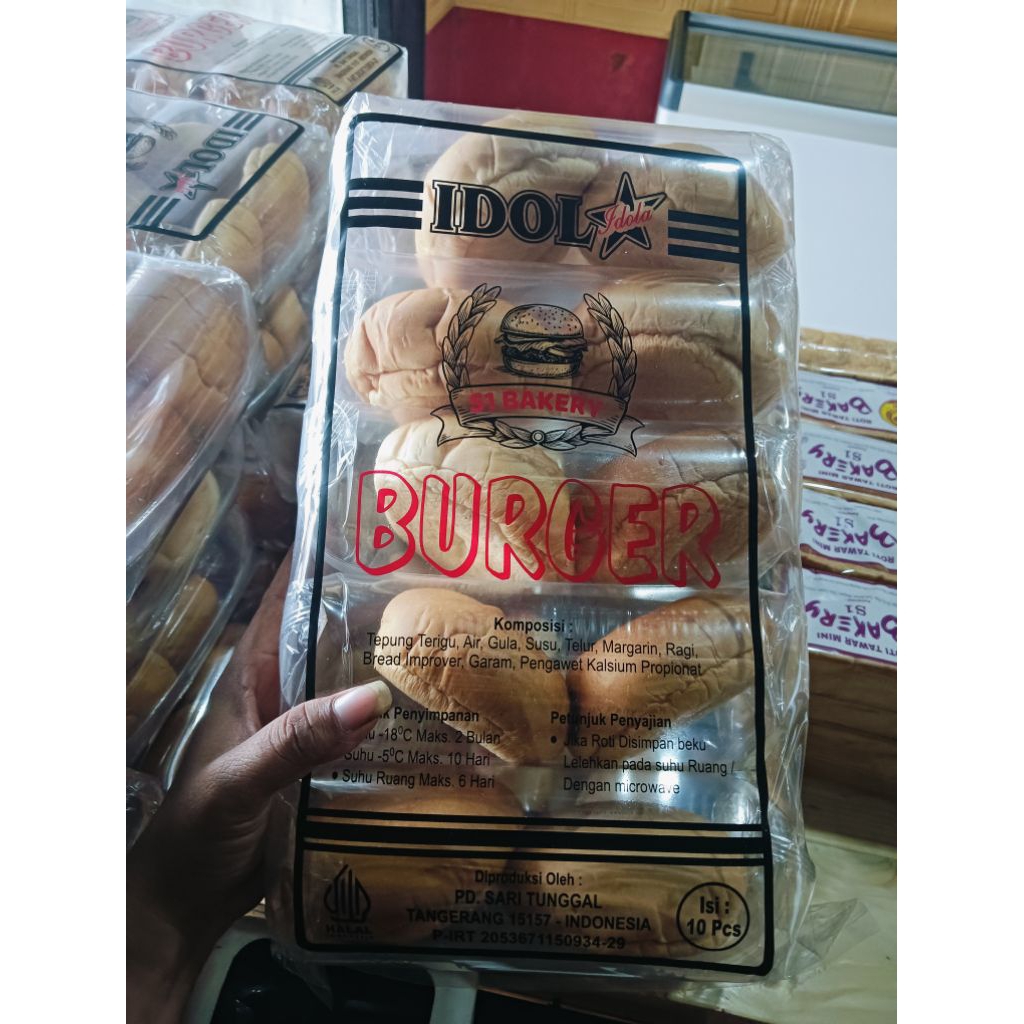 Jual ROTI BURGER MEREK IDOLA ISI 10 | Shopee Indonesia