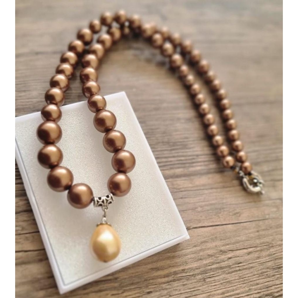 Jual Kalung mutiara shell ( kerang ) | Shopee Indonesia