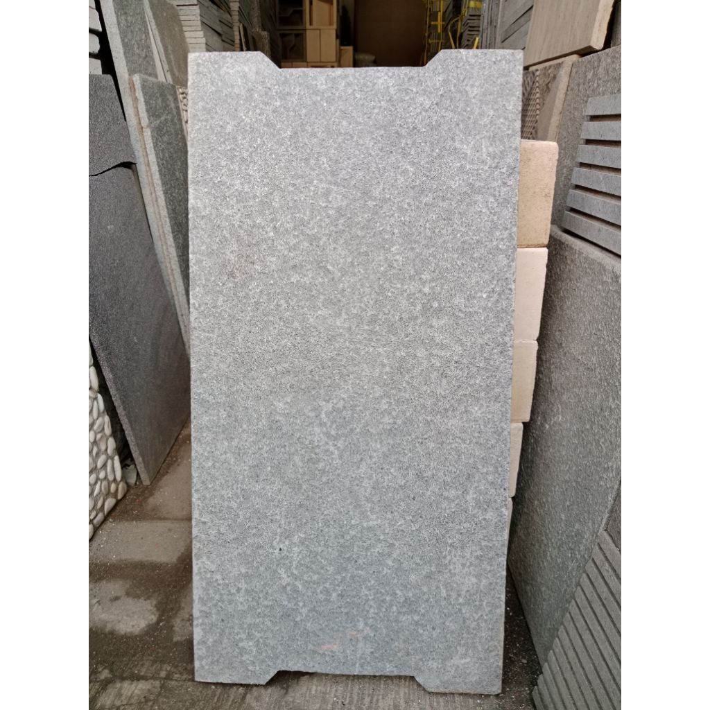 Jual Batu andesit bakar gutter 30X60 tebal 3 cm | Shopee Indonesia