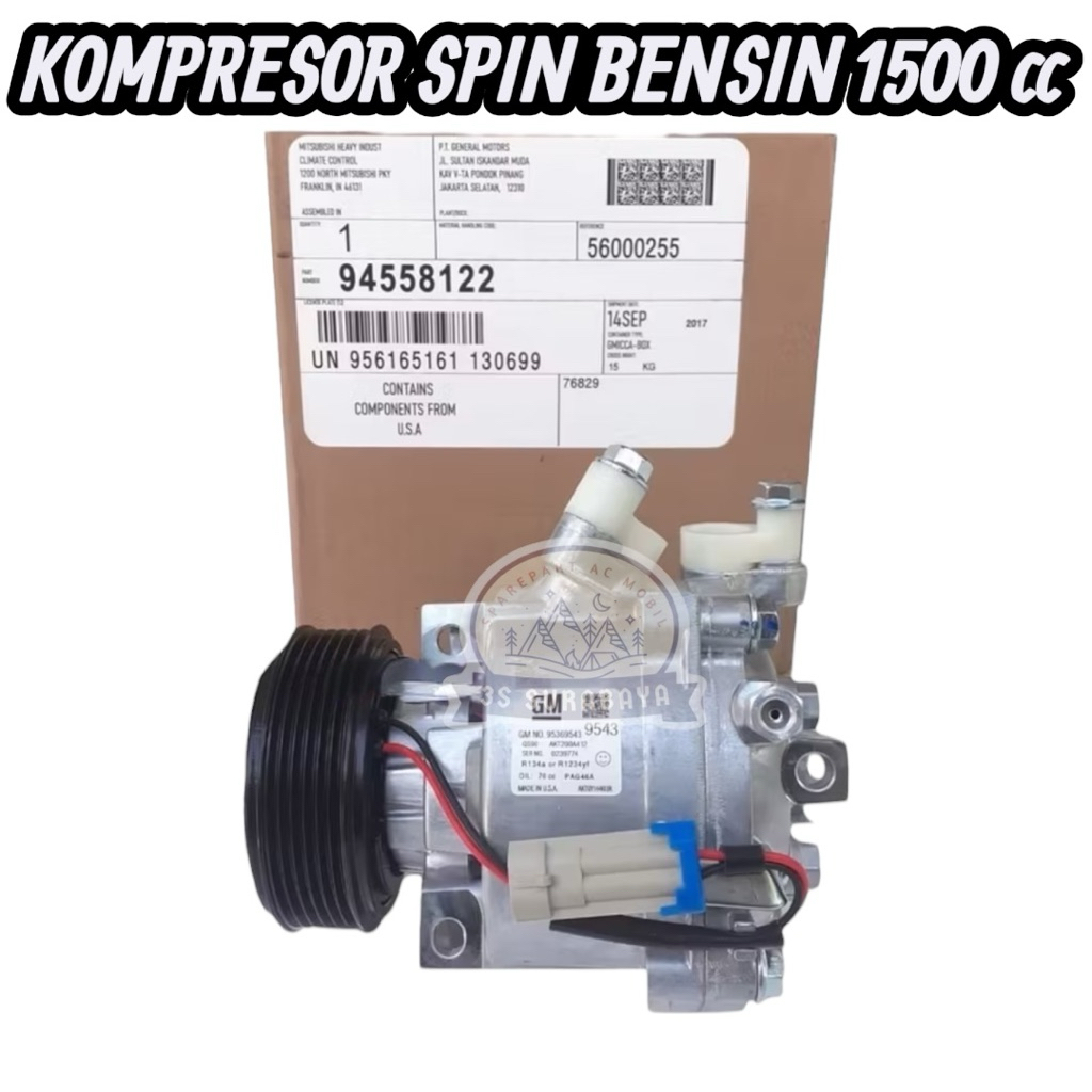 Jual Compressor Compresor Kompressor Kompresor AC Mobil Chevrolet Spin ...