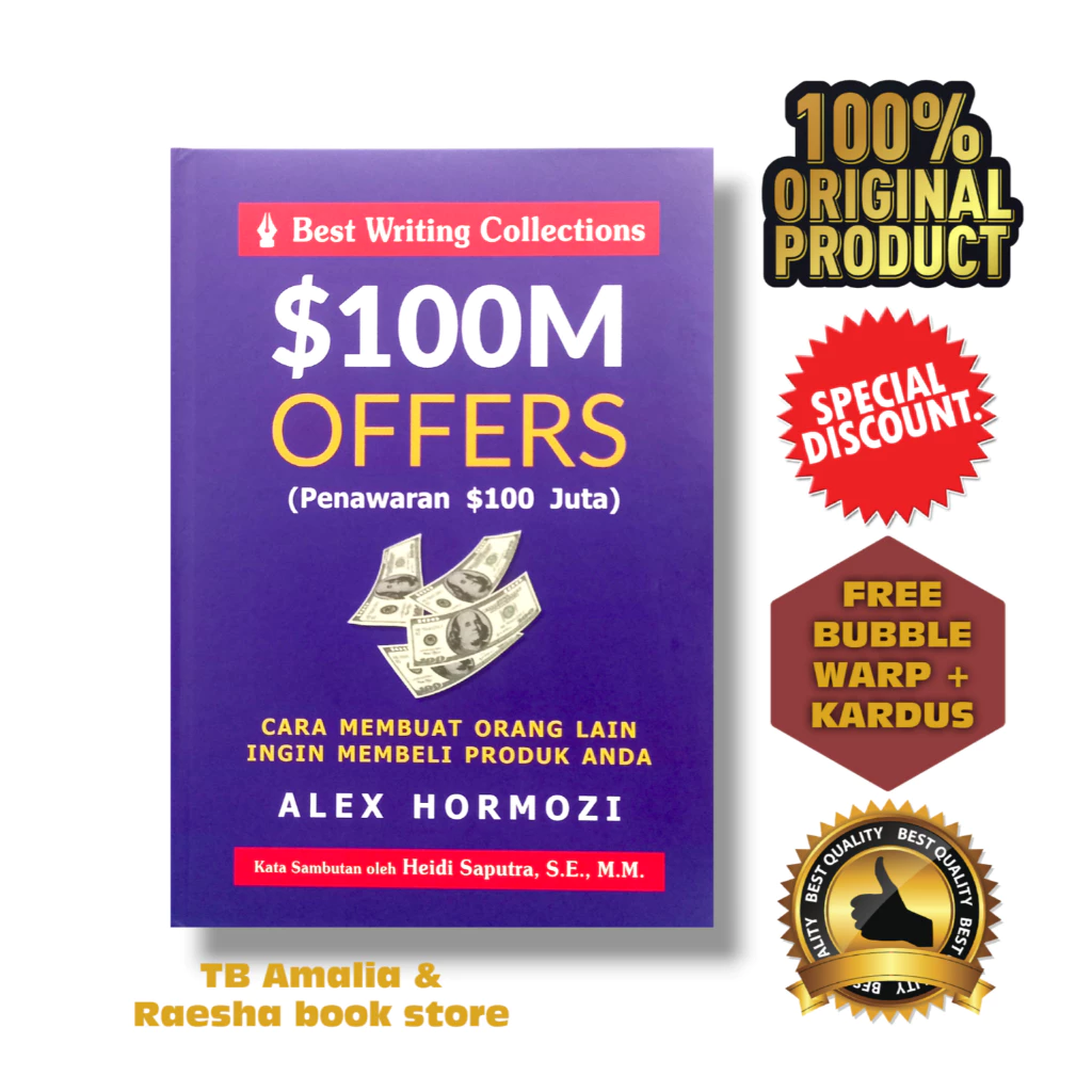 Sampul buku $100M Offers oleh Alex Hormozi