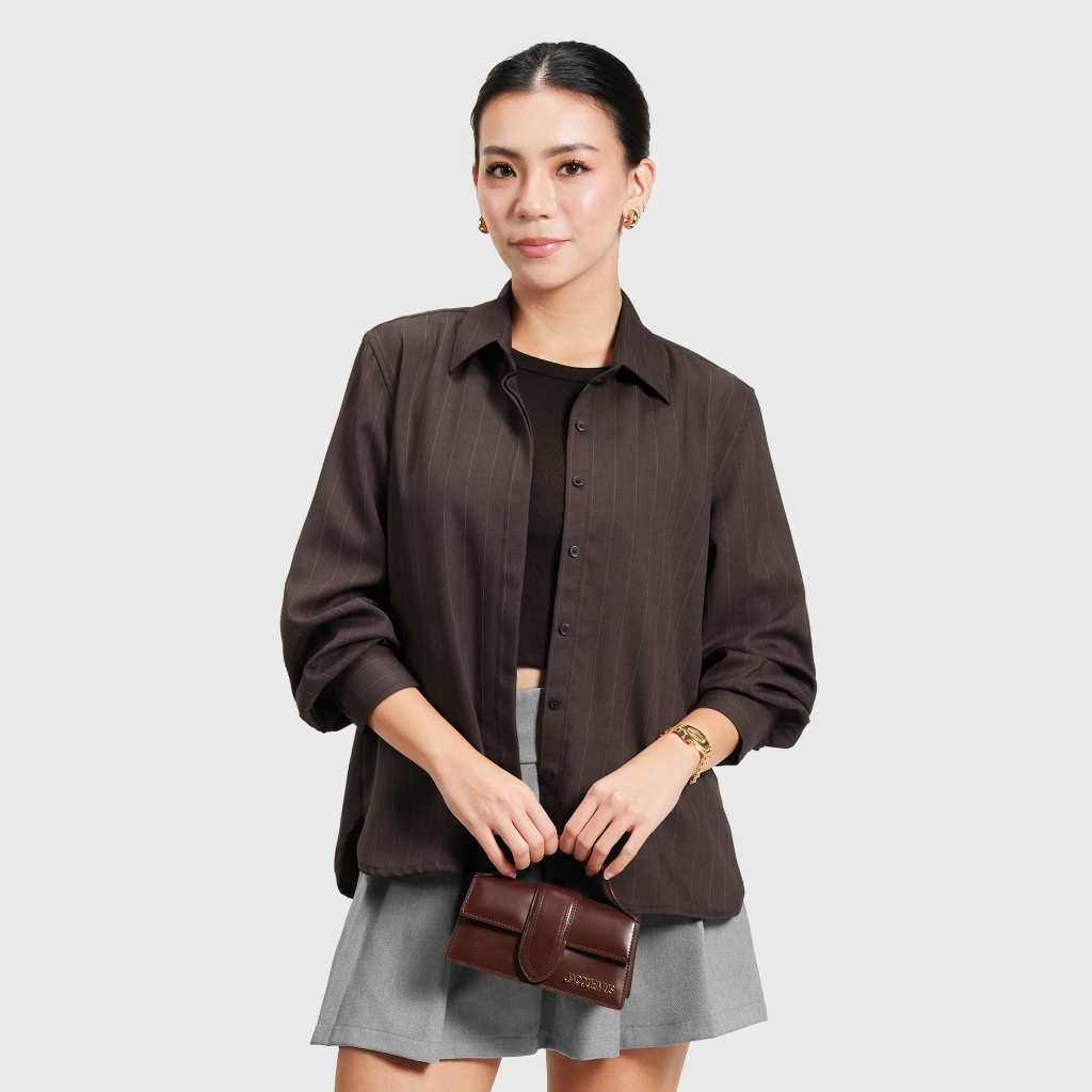 PERFECT DATE - Meadow Pinstripe Shirt | Kemeja Atasan…