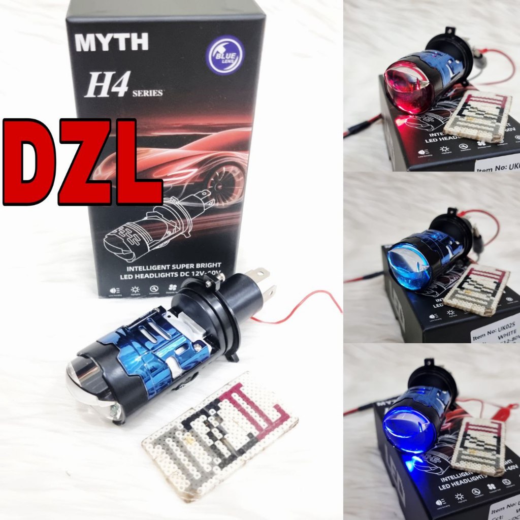 Jual Lampu utama depan led biled myth uk02 h4 projector mini projie ...