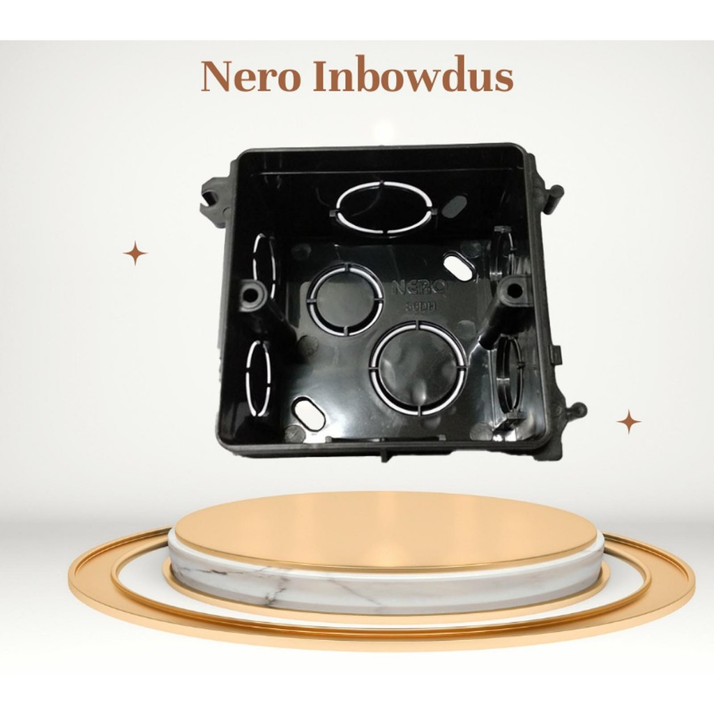 Jual Inbowdus Rumah Saklar Stopkontak Nero Hitam Flush Box 86 | Shopee ...