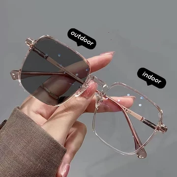Kacamata Photocromic Wanita Anti Radiasi Fashion Kaca Anti Blue